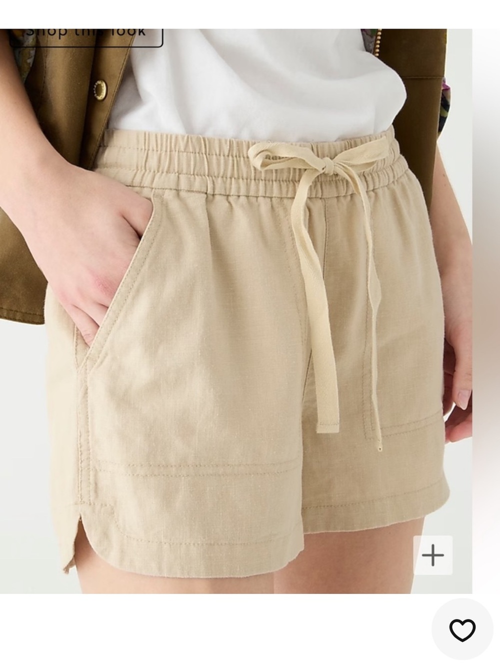 J.Crew New Seaside Short in Linen Blend